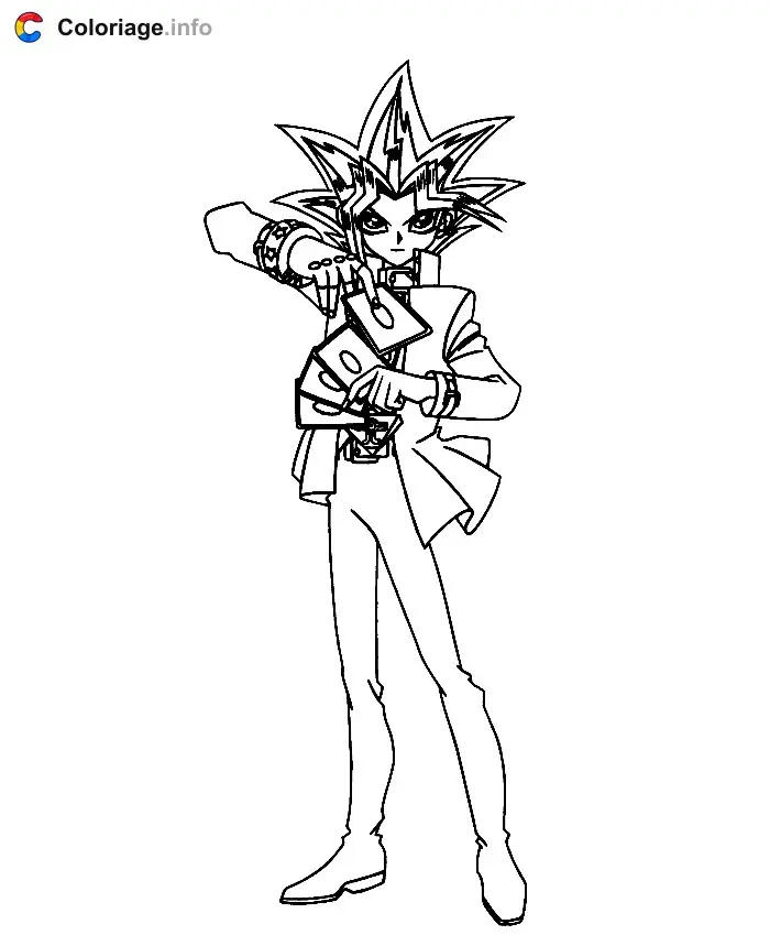 Coloriage YuGiOh 004 - Yu-Gi-Oh! à imprimer