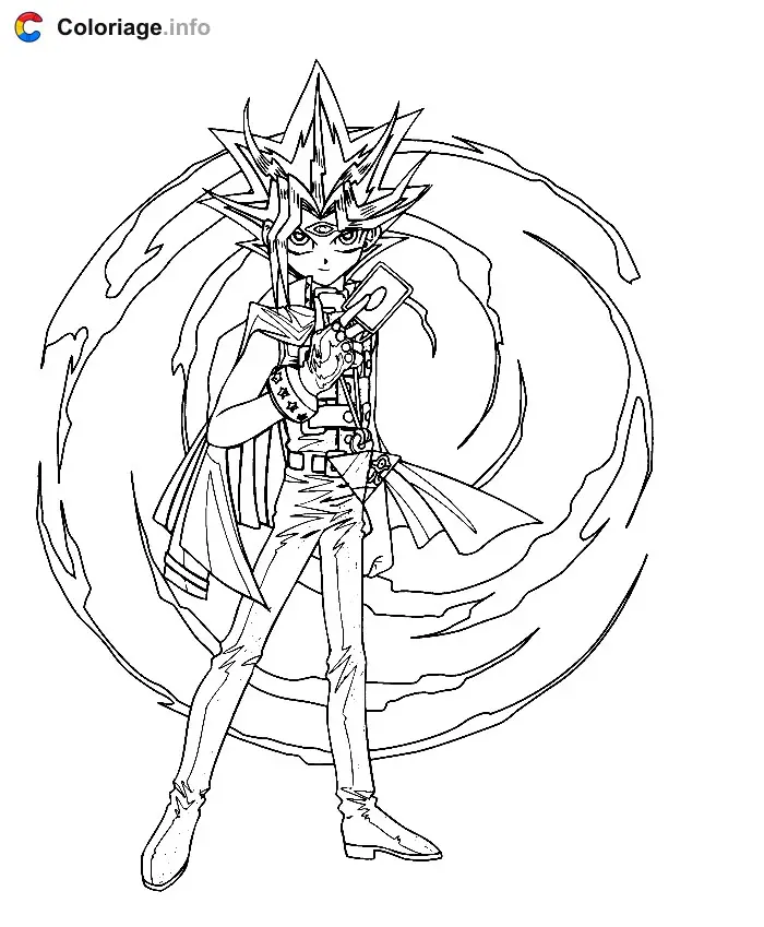 Coloriage YuGiOh 006 - Yu-Gi-Oh! à imprimer