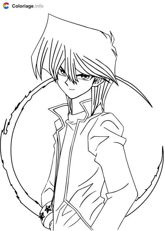 Coloriage YuGiOh 007 - Yu-Gi-Oh! à imprimer