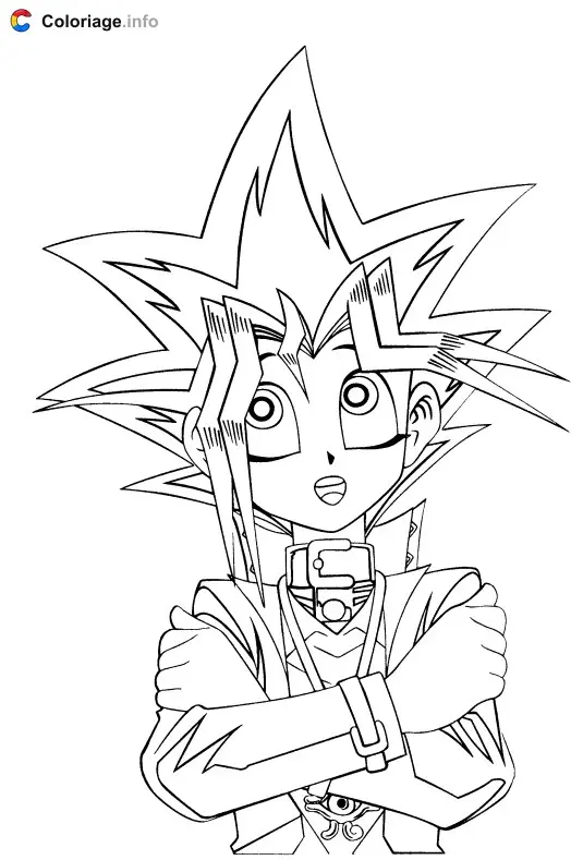 Coloriage YuGiOh 009 - Yu-Gi-Oh! à imprimer