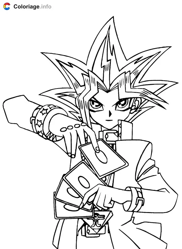 Coloriage YuGiOh 013 - Yu-Gi-Oh! à imprimer
