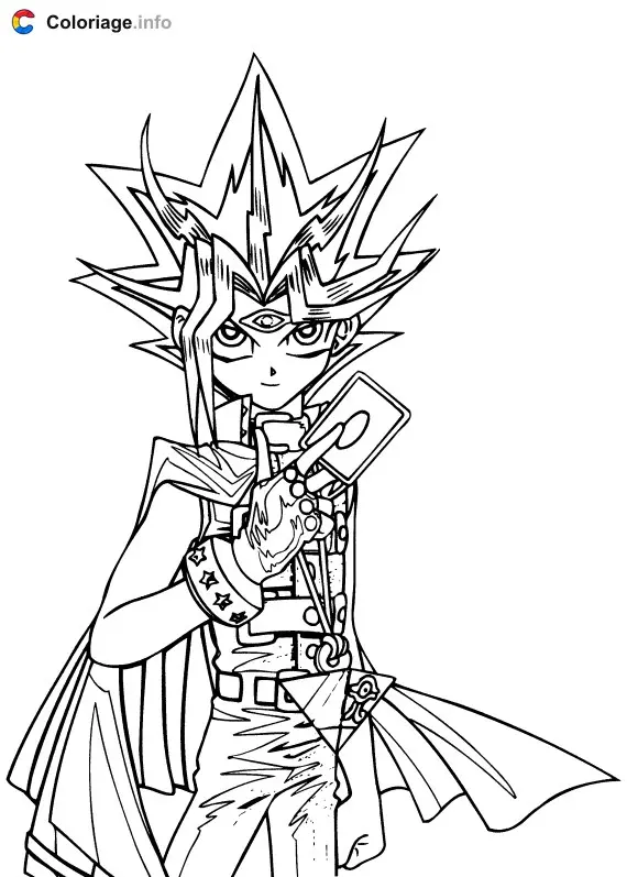 Coloriage YuGiOh 015 - Yu-Gi-Oh! à imprimer