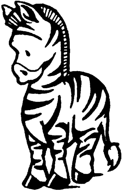 Disegno di Zebreau da stampare