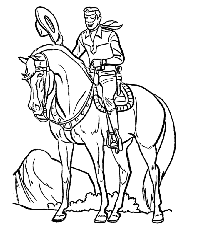 Zorro the Cunning Fox Hero coloring page to print