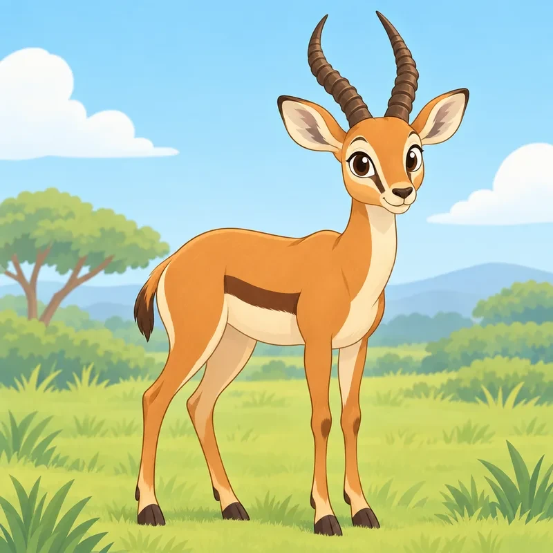 Coloriage Antilope