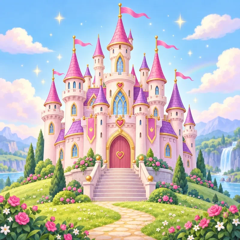 Coloriage Château de princesse