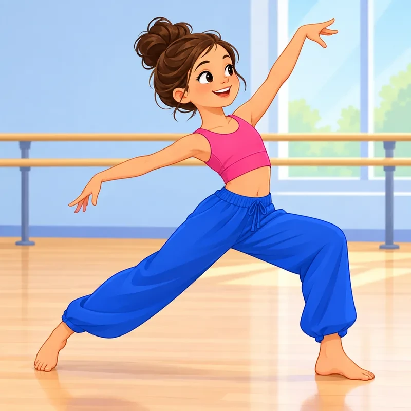 Disegni di danzatrici moderne da colorare