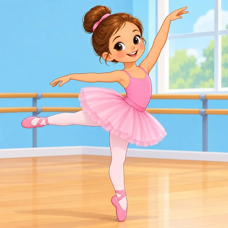 Disegni di ballerine da colorare