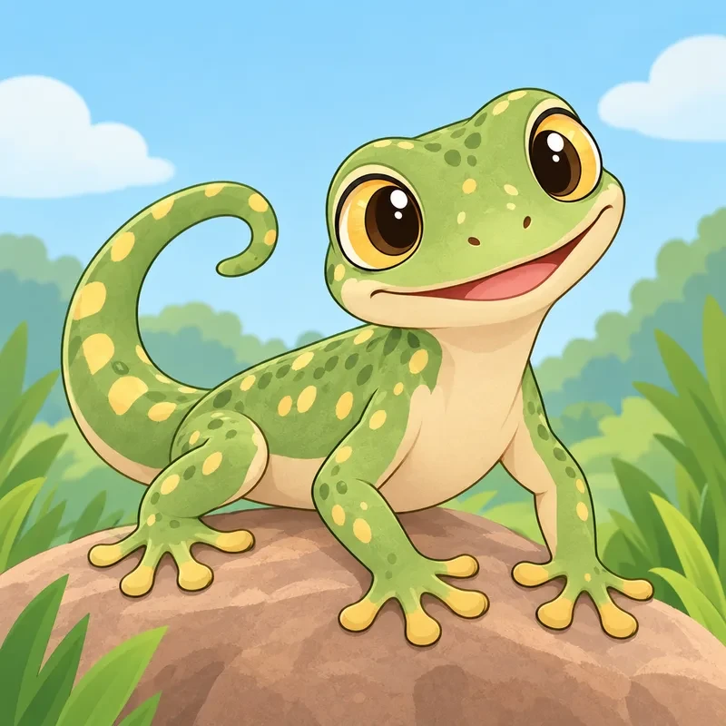 Coloriage Gecko