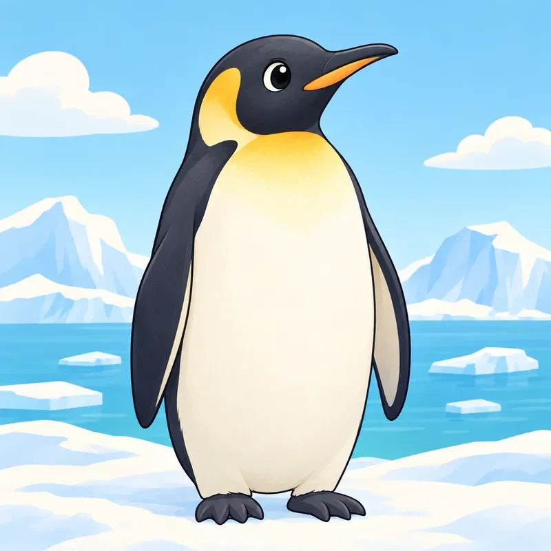 Emperor Penguin Coloring Pages
