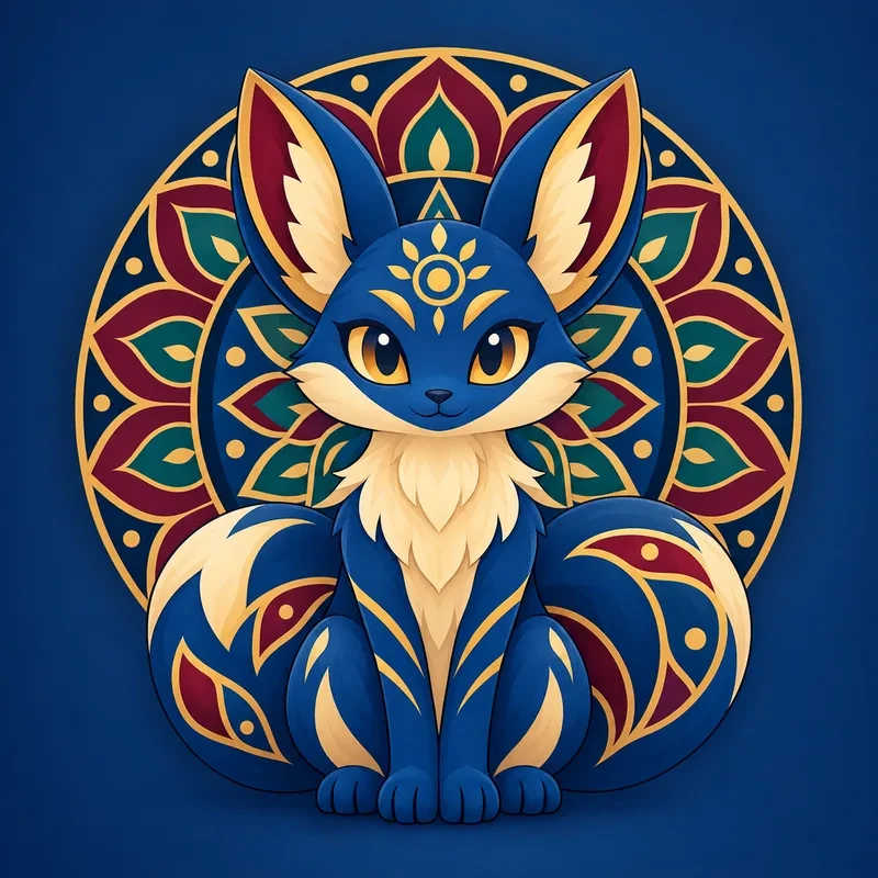 Kleurplaat Pokémon Mandala