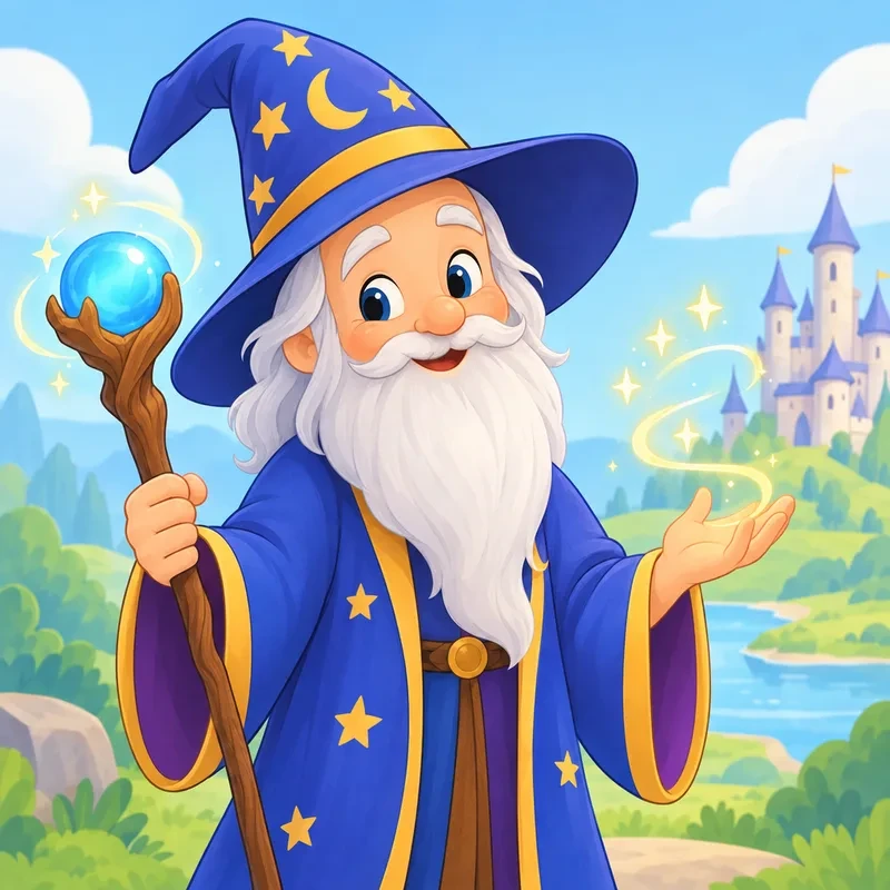 Coloriage Merlin l'Enchanteur