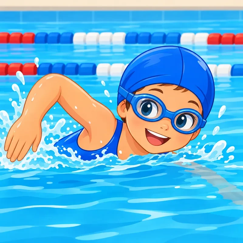 Disegni di nuoto da colorare