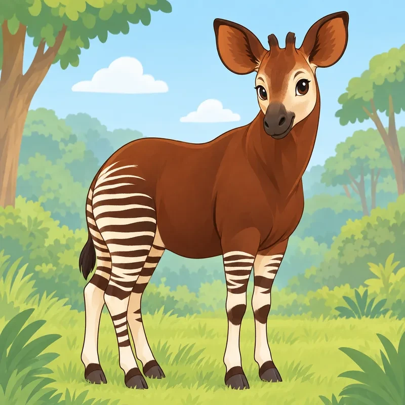 Coloriage Okapi