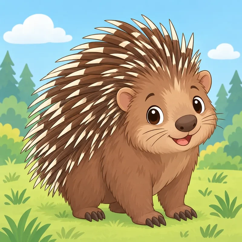 Porcupine Coloring Pages