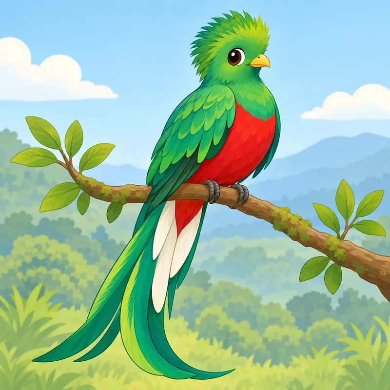 Coloriage Quetzal