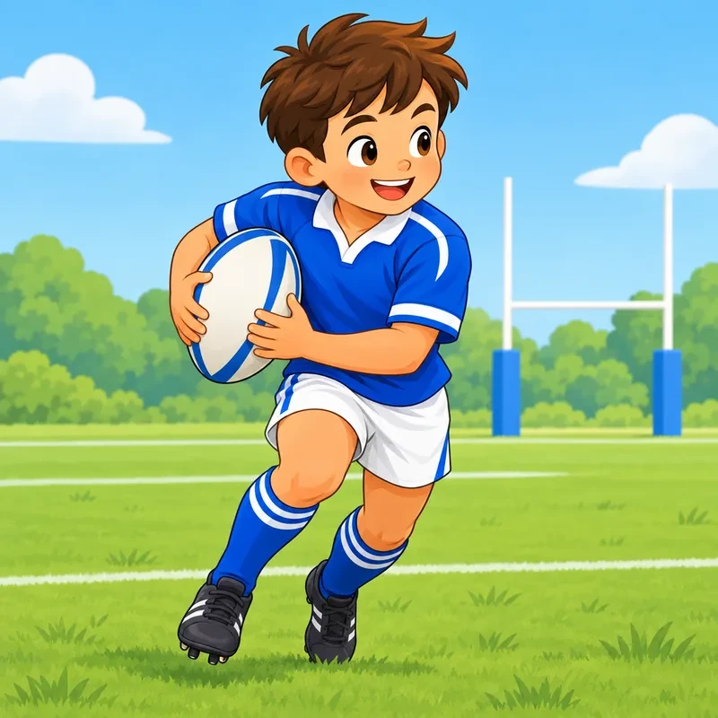Disegni di rugby da colorare