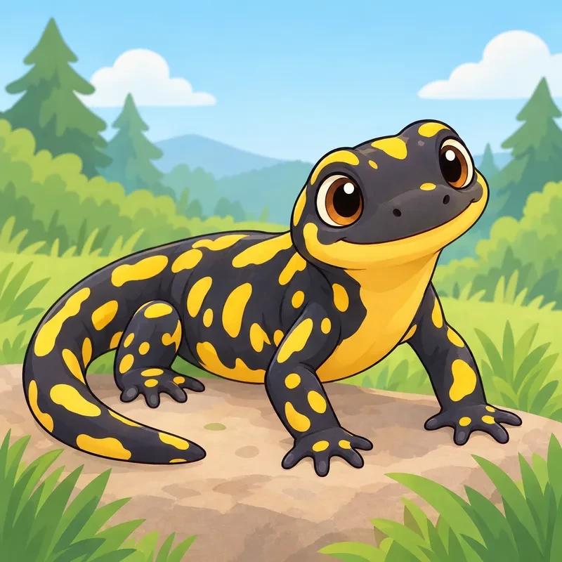 Salamander Coloring Pages