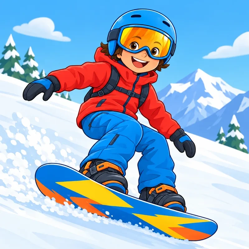 Disegni di snowboard da colorare