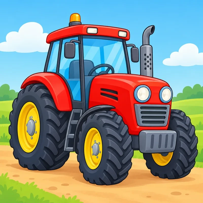 Coloriage Tracteur