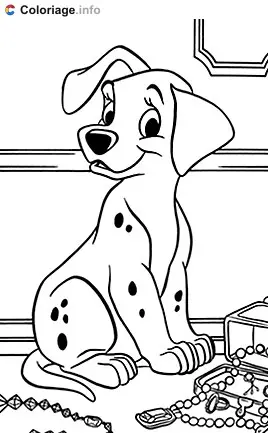 Coloriage 101 Dalmatiens 015 - Les 101 Dalmatiens à imprimer
