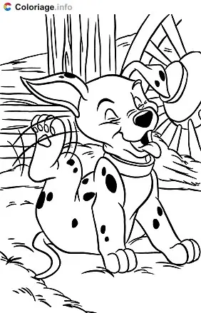 Coloriage 101 Dalmatiens 019 - Les 101 Dalmatiens à imprimer