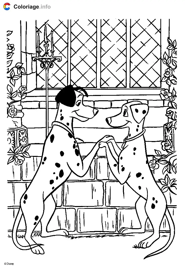 Coloriage 101 Dalmatiens 027 - Les 101 Dalmatiens à imprimer