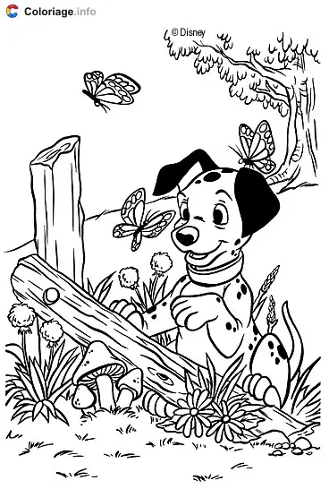 Coloriage 101 Dalmatiens 029 - Les 101 Dalmatiens à imprimer