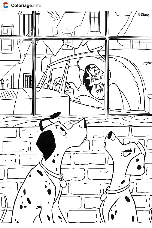 Coloriage 101 Dalmatiens 032 - Les 101 Dalmatiens à imprimer