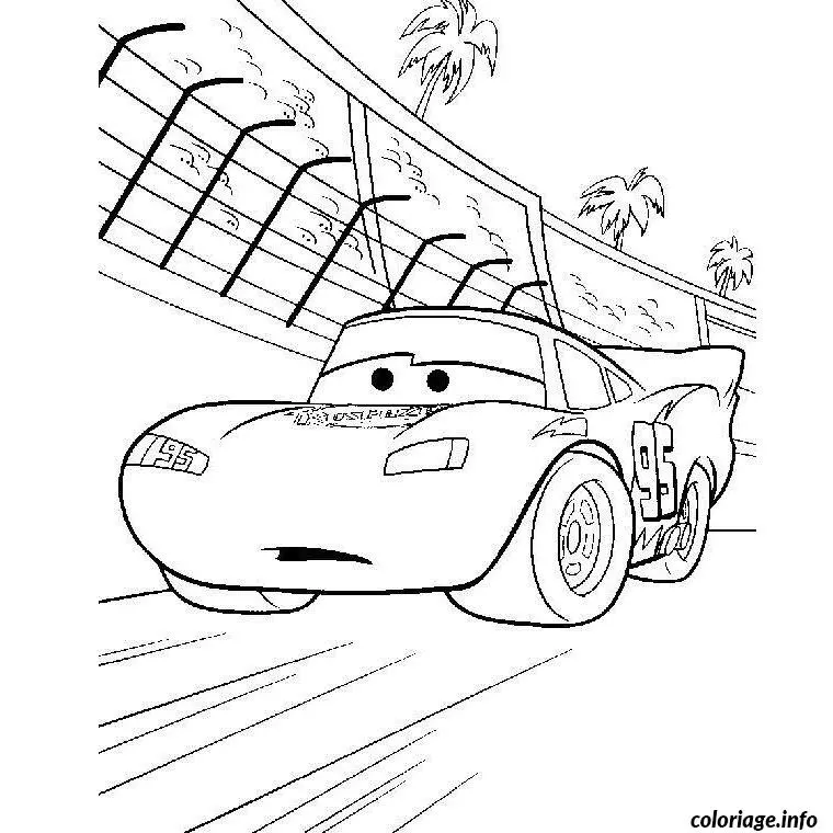 Coloriage Cars dinoco - Cars à imprimer