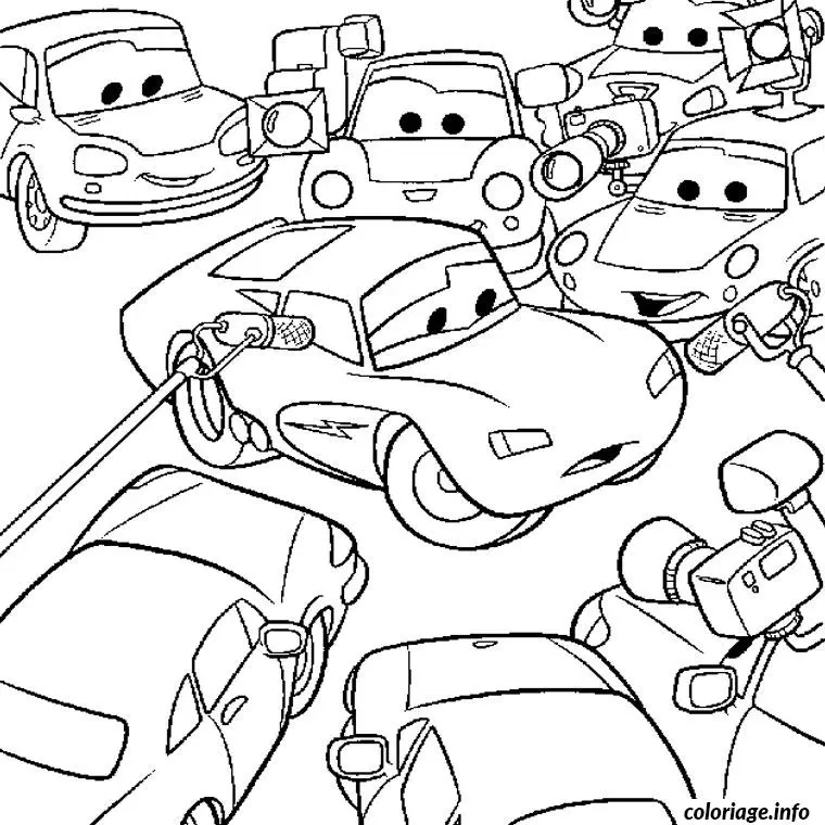 Coloriage Cars walt disney - Cars à imprimer