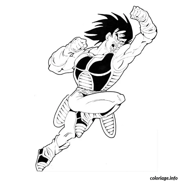 Coloriage Dragon ball z bardock - Dragon ball z à imprimer