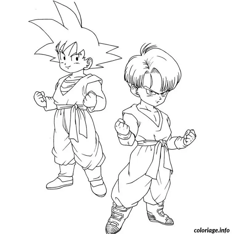Dibujo de Dragon Ball Z GT para colorear