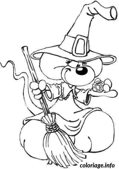Kleurplaat Halloween Diddl kleurplaten om te printen