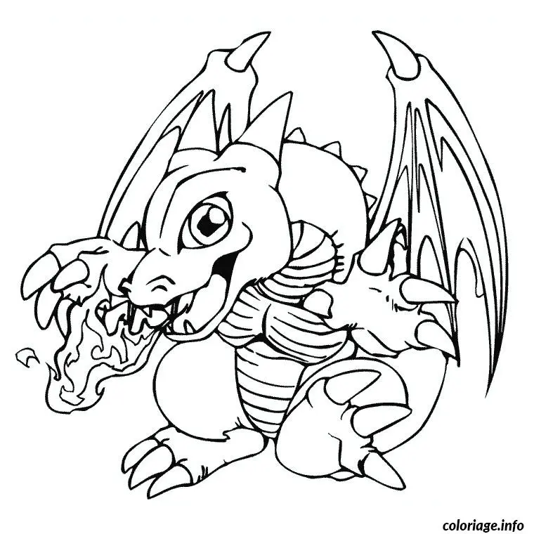 Charizard Fire Pokemon coloring page to print
