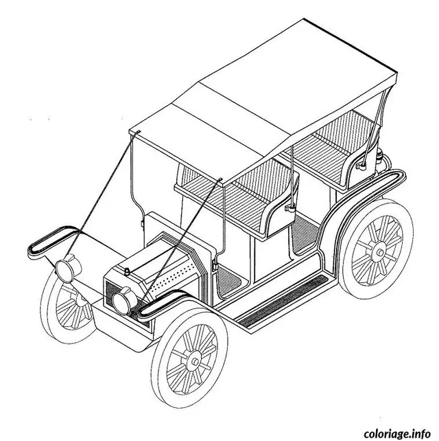 Coloriage Dessin voiture autocad - Voiture à imprimer