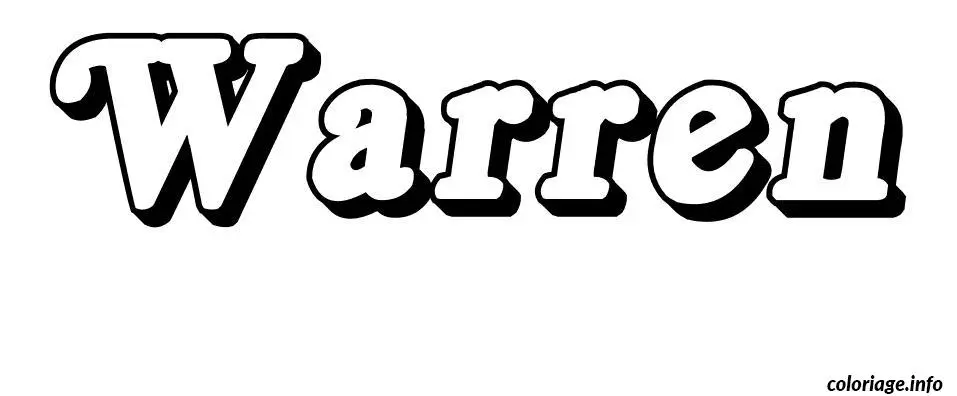 Warren coloring page to print