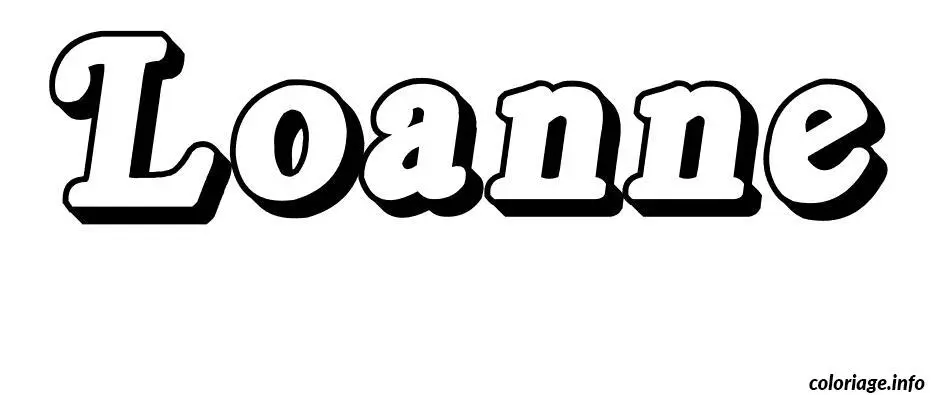 Loanne coloring page to print