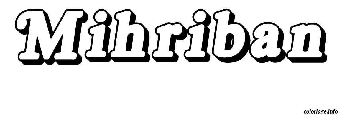 Mihriban coloring page to print