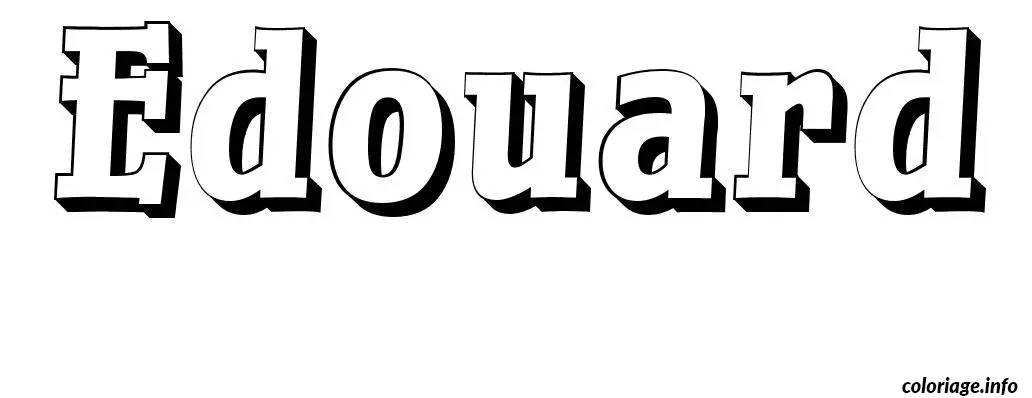 Édouard coloring page to print