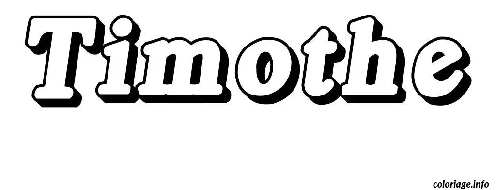 Timothée coloring page to print