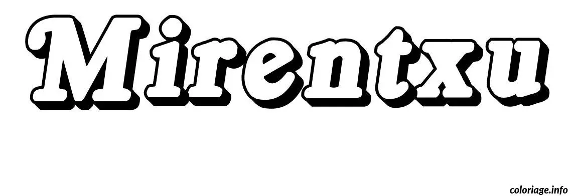 Mirentxu coloring page to print