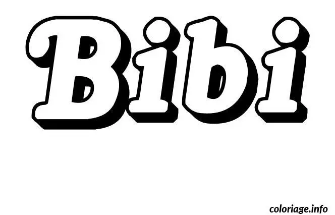 Bibi coloring page to print