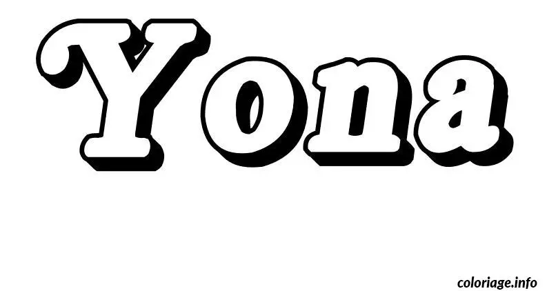 Yona coloring page to print