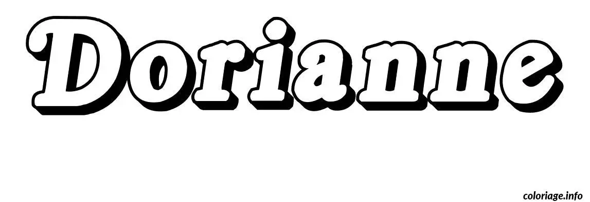 Dorianne coloring page to print
