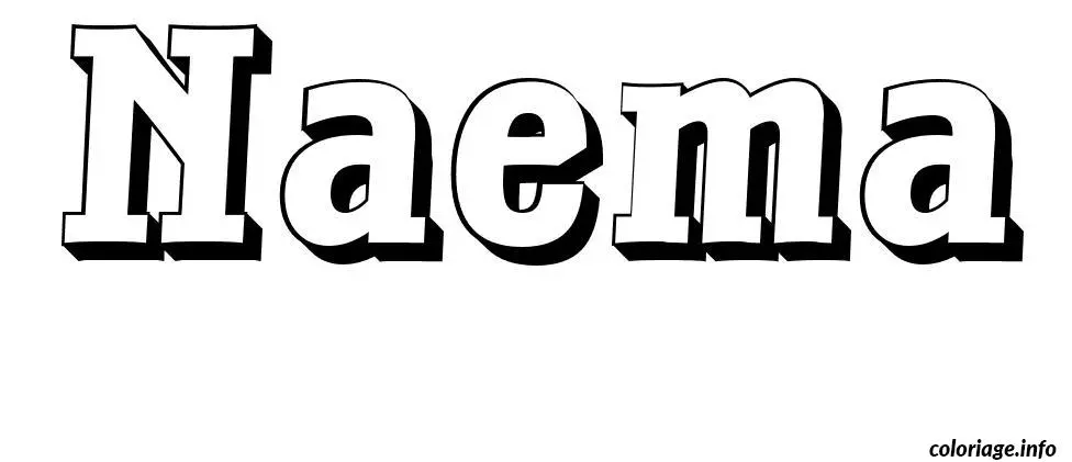 Naema coloring page to print
