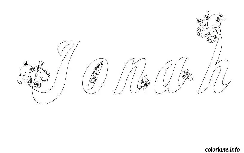 Jonah coloring page to print