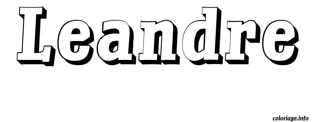 Léandre coloring page to print
