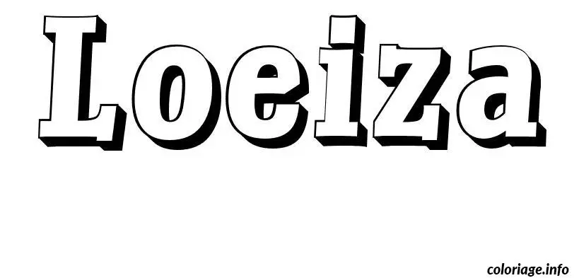 Loeiza coloring page to print