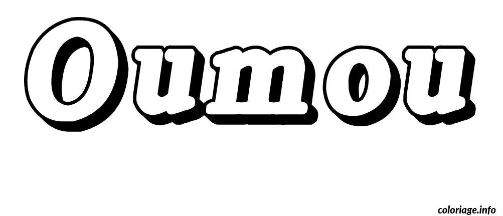 Oumou coloring page to print